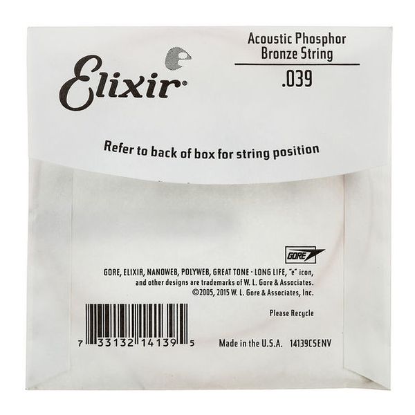 Elixir .039 Western Guitar Ph.