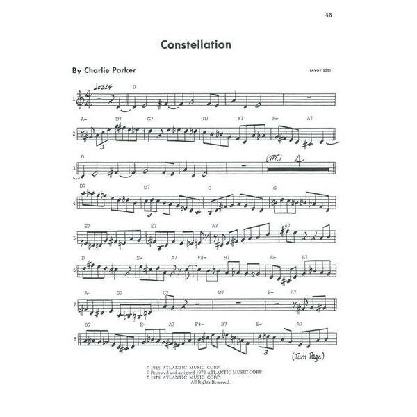 Atlantic Music Charlie Parker Omnibook Bb