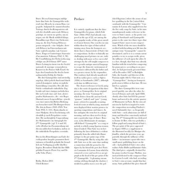 Henle Verlag Satie Gymnopedies