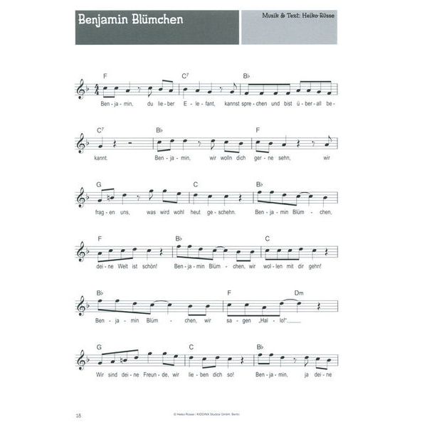 Bosworth 100 Kinderlieder Blockflöte