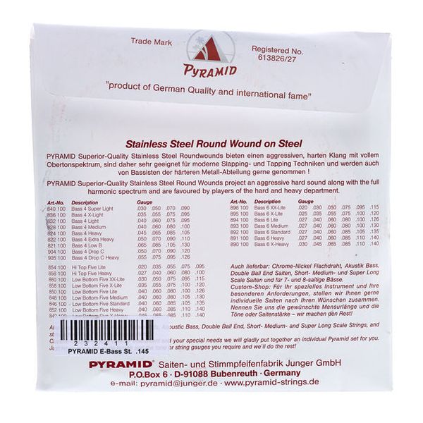 Pyramid 145 Single String bass guitar