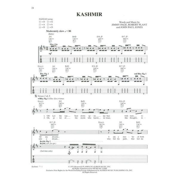 Alfred Music Publishing Guitar Play-Along Led Zeppelin