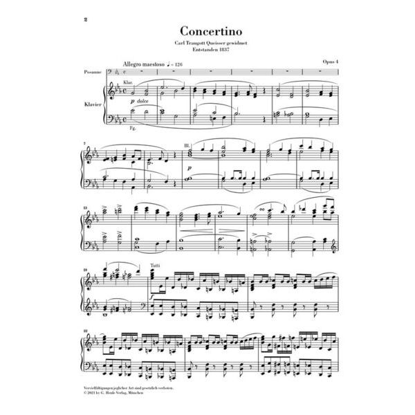 Henle Verlag David Concertino Es-Dur
