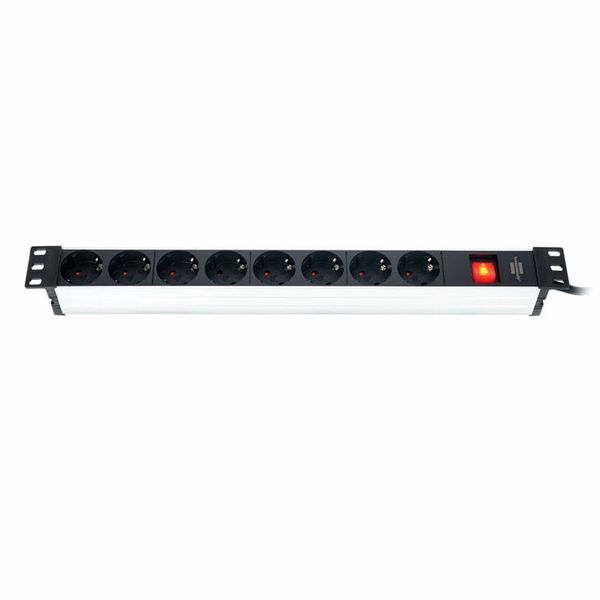Brennenstuhl Alu Line 8-Way 19" Switch