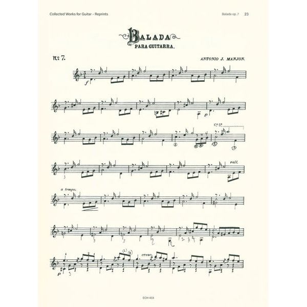 Edition Chanterelle Manjon Collected Works Guitar