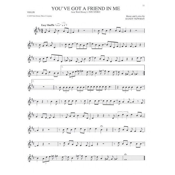 Hal Leonard The Big Book Of Disney Violin