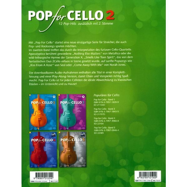 Schott Pop For Cello 2