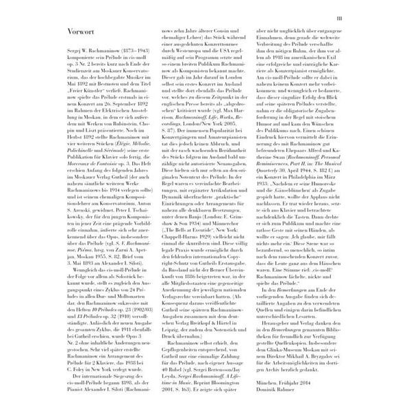 Henle Verlag Rachmaninow Prélude cis-moll