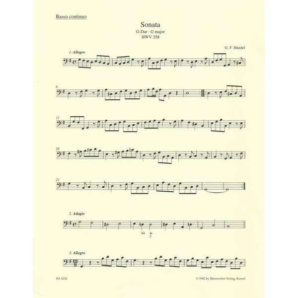 Brenreiter Hndel Smtliche Werke