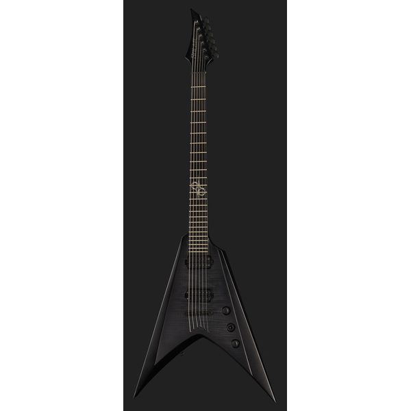 Solar Guitars V2.6FBB Baritone Flame Black