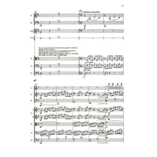 Edition Eulenburg Prokofjew Peter und der Wolf