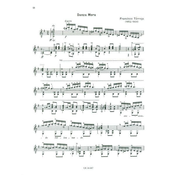 Universal Edition Tárrega Originalkompositionen