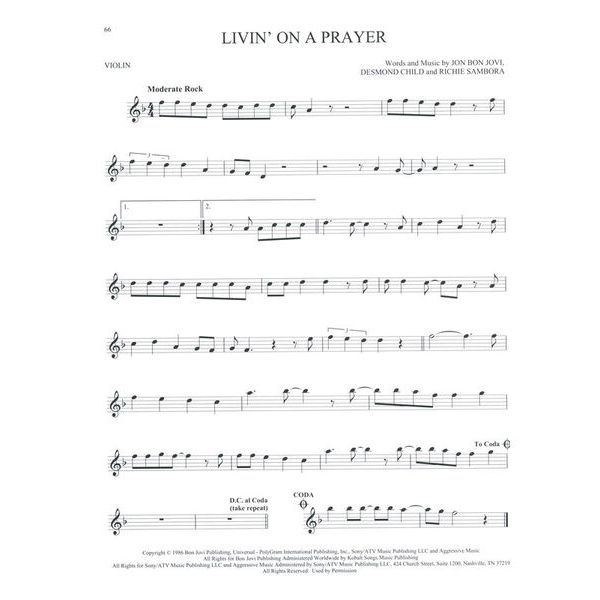 Hal Leonard 101 Popular Songs Violin