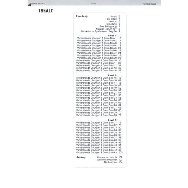 Leu Verlag 43 Drum Solos