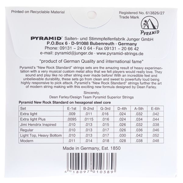 Pyramid NRS1038 Jimi Hendrix Inspired