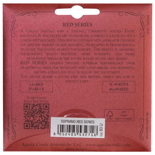 Aquila 83U Red Series Soprano Set