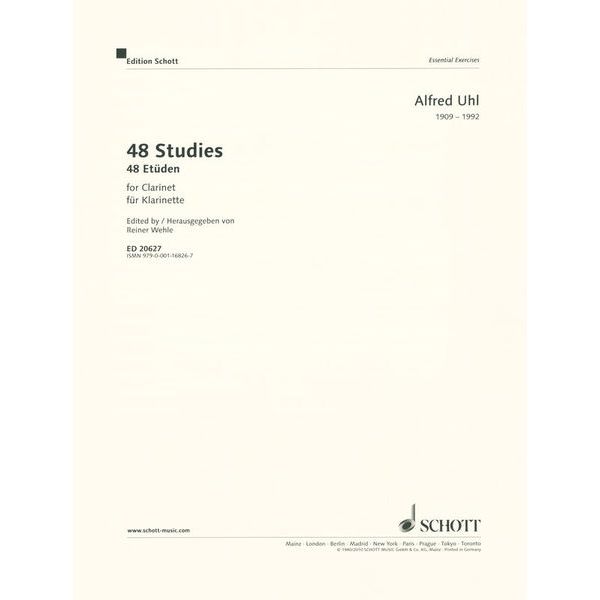 Schott 48 Etüden für Klarinette