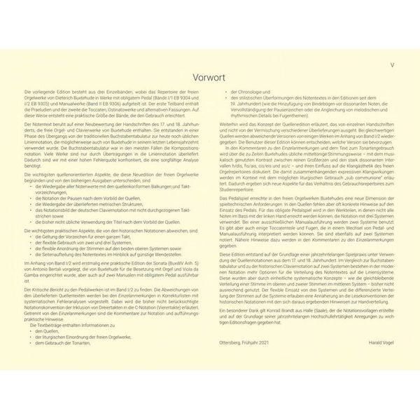 Breitkopf & Hrtel Buxtehude Orgelwerke Set 1