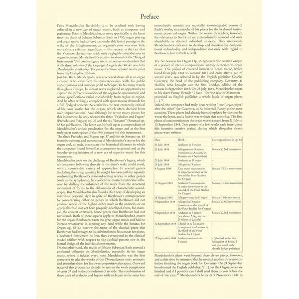 Breitkopf & Hrtel Mendelssohn Sechs Sonaten