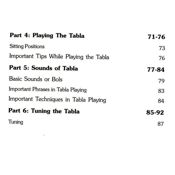 Pankaj Publications Handbook of Tabla