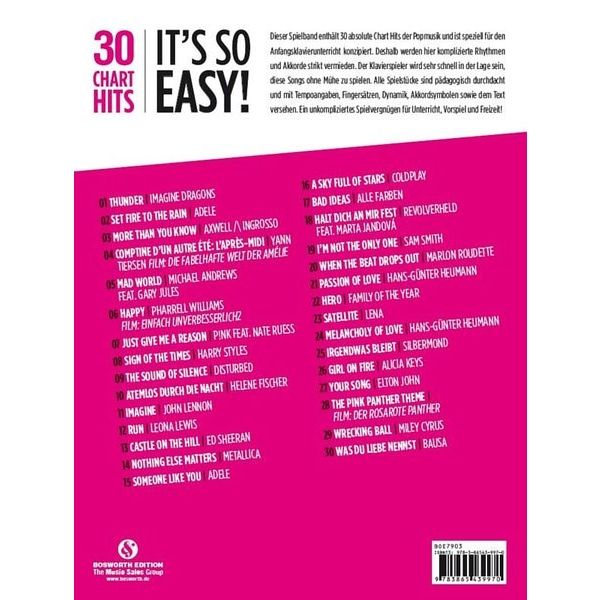 Bosworth 30 Charthits �It's So Easy 1