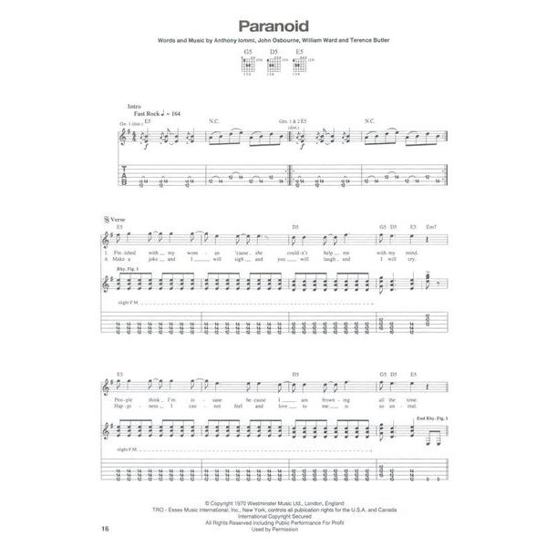 Music Sales Black Sabbath Paranoid