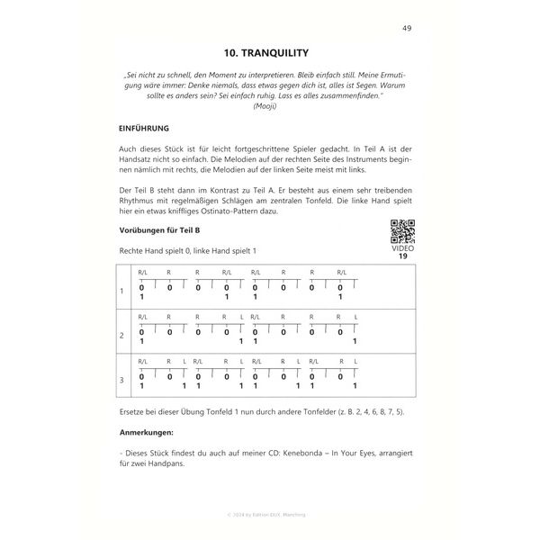 Edition Dux bungsstücke for Handpan