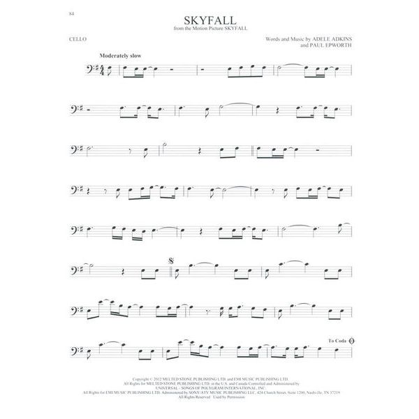 Hal Leonard 101 Movie Hits for Cello