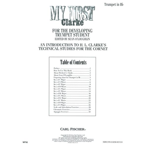 Carl Fischer My First Clarke