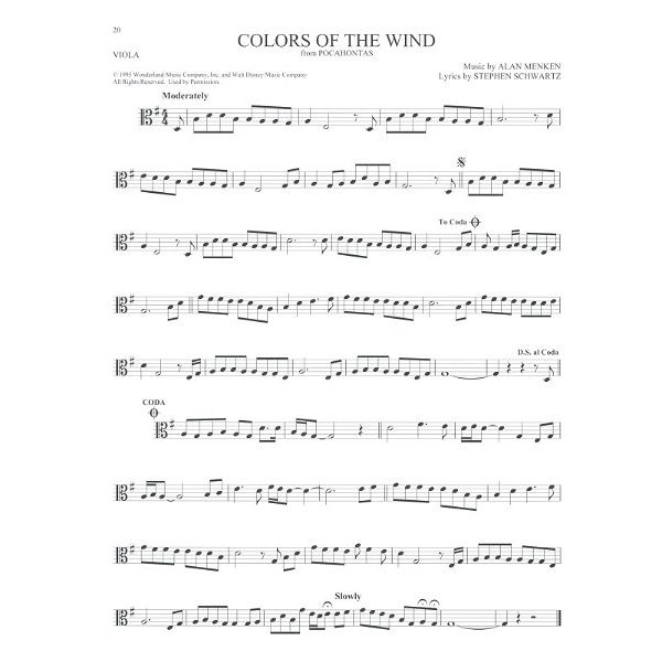 Hal Leonard 101 Disney Songs: Viola