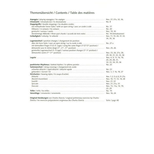 Schott 36 Etudes Melodiques Violin