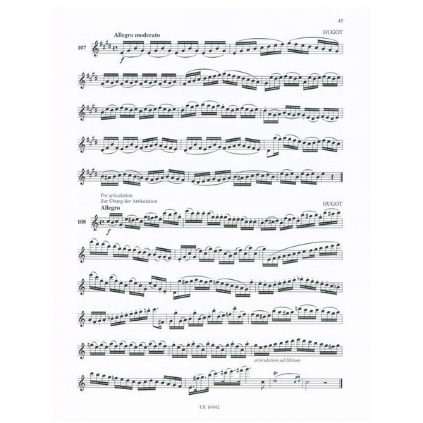 Universal Edition 125 Easy Classical Studies Fl