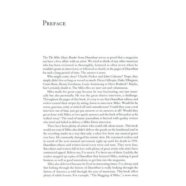 Backbeat Books The Miles Davis Reader