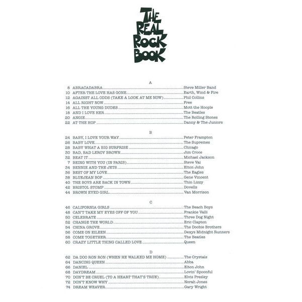 Hal Leonard The Real Rock Book 2 C