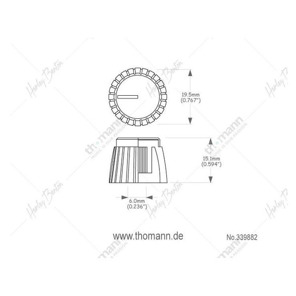 Harley Benton Parts Amp Potiknob Set
