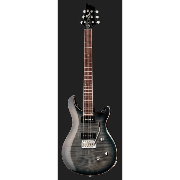 Harley Benton CST-24T P90 Black Flame Bundle