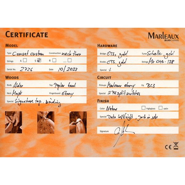 Marleaux Consat 5 NT Poplar Burl