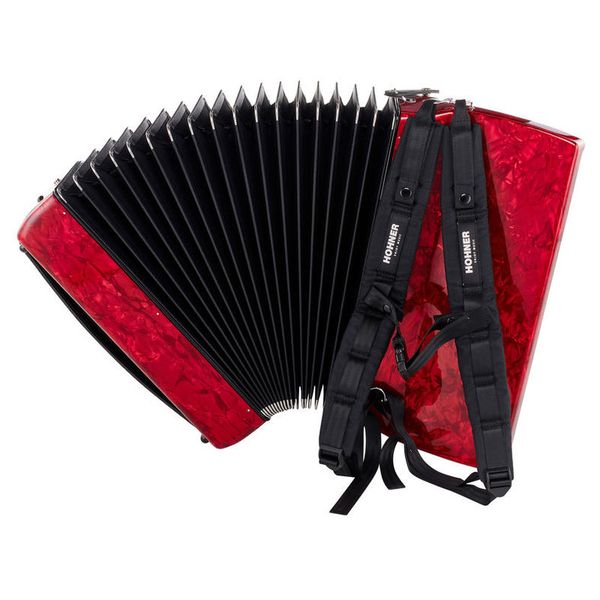 Hohner Bravo III 96 silent key red