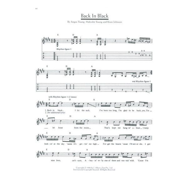 Wise Publications AC/DC Definitive Songbook