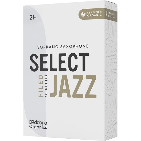 DAddario Woodwinds Organic Sel. Jazz Filed SOP 2H