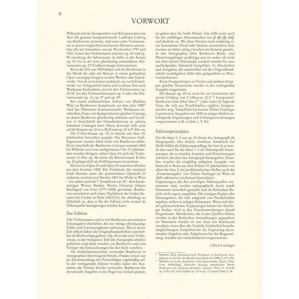 Wiener Urtext Edition Beethoven Sonate Violin
