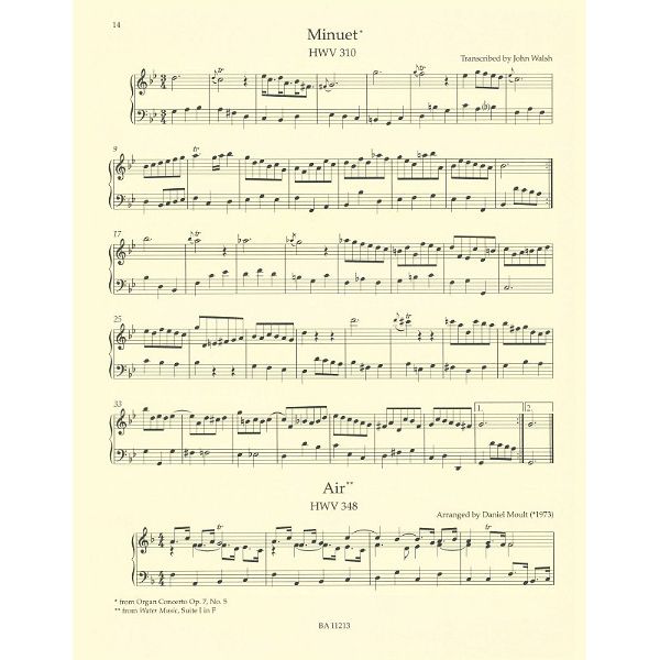 Brenreiter An Easy Handel Organ Album