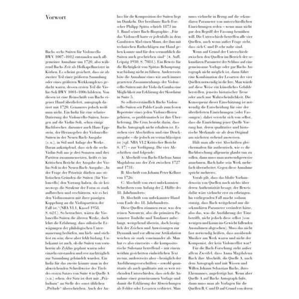 Henle Verlag Bach Sechs Suiten BWV1007-1012