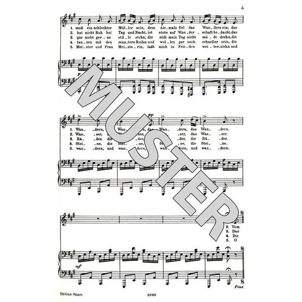 Edition Peters Schubert Lieder 1 Mittel
