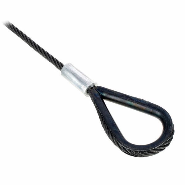 Stairville Steelwire Safety 500cm/5mm Bk