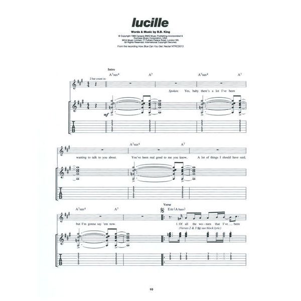 Wise Publications Play Guitar With B.B. King