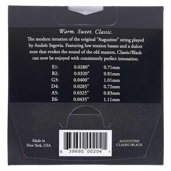 Augustine Concert Black