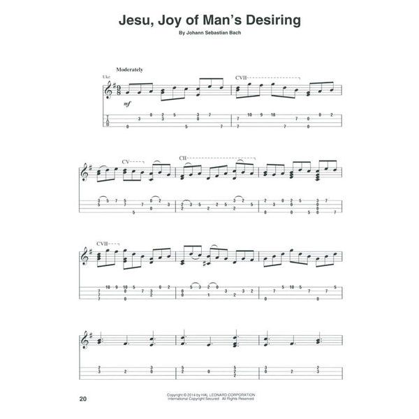 Hal Leonard J.S.Bach f Fingerstyle Ukulele