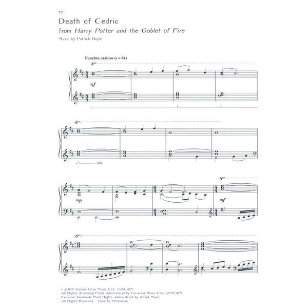 Faber Music Harry Potter Piano Anthology