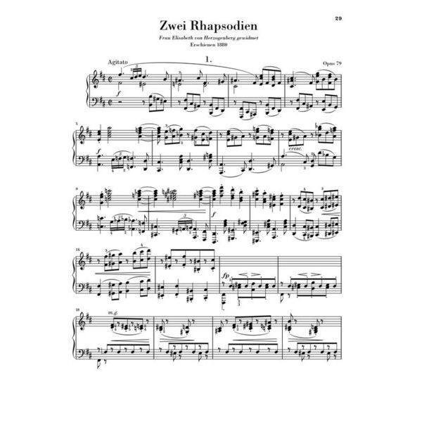 Henle Verlag Brahms Klavierstücke